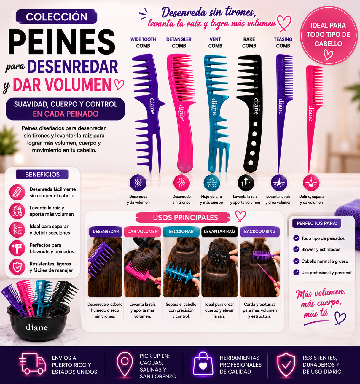 Diane Fish Comb 8 ¼” D141
