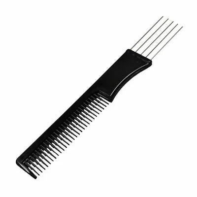 DIANE Steel Lift & Styling Comb 7 1/4” D7155 – Peine Profesional con Púas Metálicas para Volumen