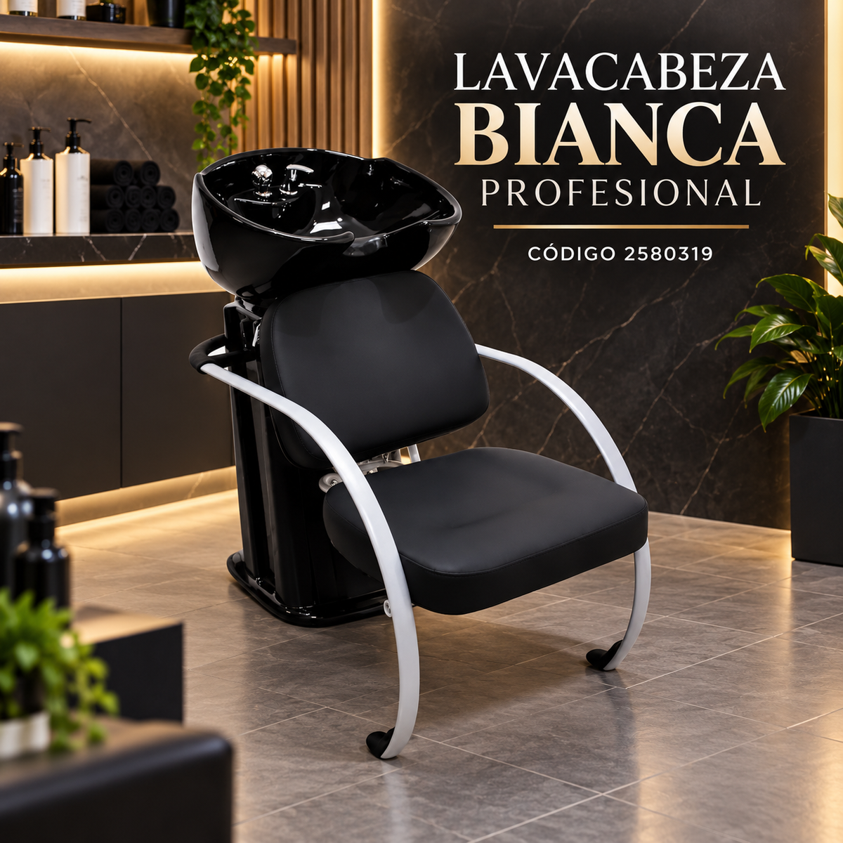 Beauty Style Lavacabeza Bianca Profesional con Tina Negra – 2580319