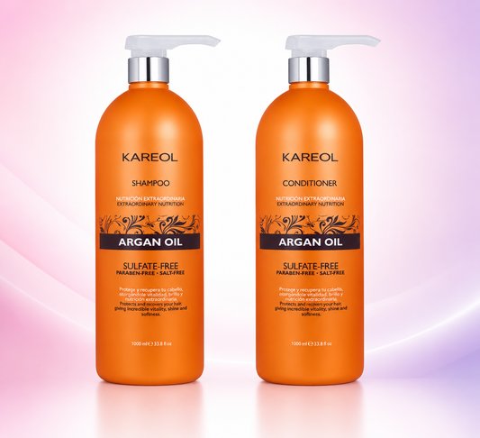 Kareol Argan Oil Kit 2 Piezas Shampoo y Acondicionador 1L