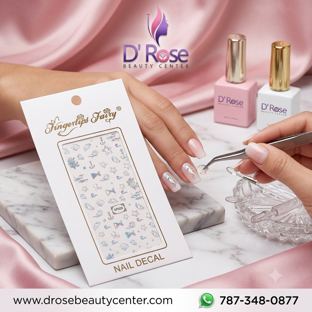Fingertips Fairy Nail Decal Art SP038 – Stickers Decorativos para Uñas Estilo Marino