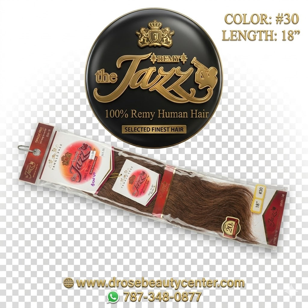 ✨ Extensiones The Jazz Remy Silky Straight 18” Color #30 – 100% Cabello Humano Remy Premium ✨