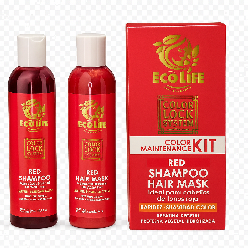 ECOLIFE TECHNOLOGIES – COLOR LOCK SYSTEM RED SHAMPOO 8oz