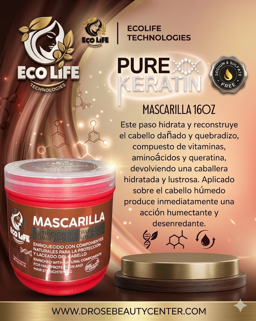 ✨ Pure Keratin Mascarilla 16oz – Reparación Intensiva y Nutrición Profesional ✨