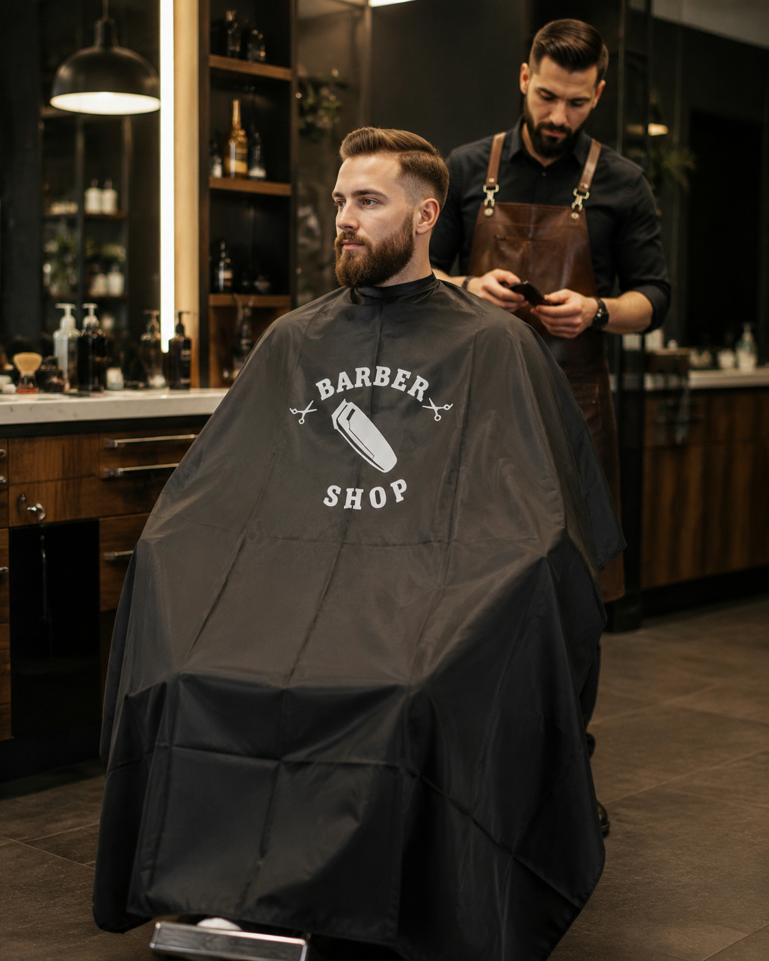 Capa de Corte Profesional Cite of Paris Barber Shop CC011