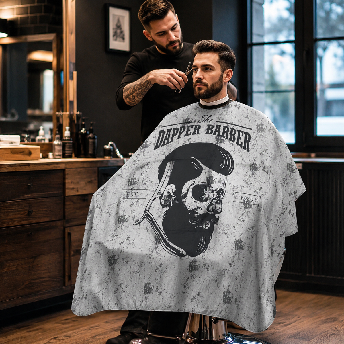 Beauty Style Capa de Corte Dapper Barber 140–160 cm – 0717160