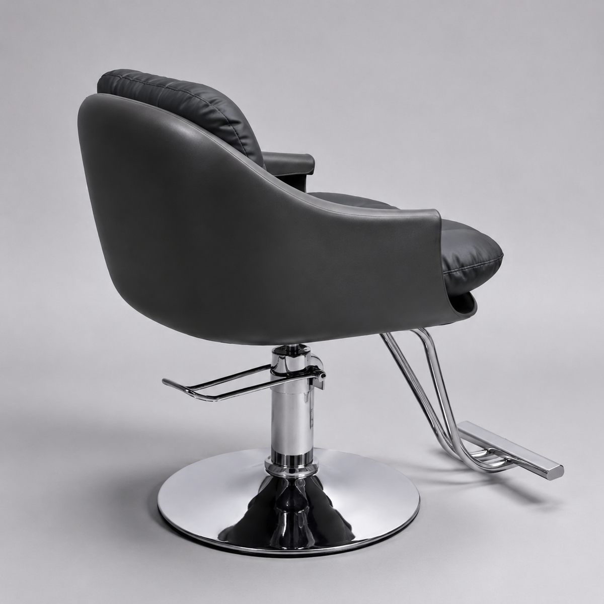 Beauty Style Silla Denise Negra Hidráulica con Base Cromada | 2525213
