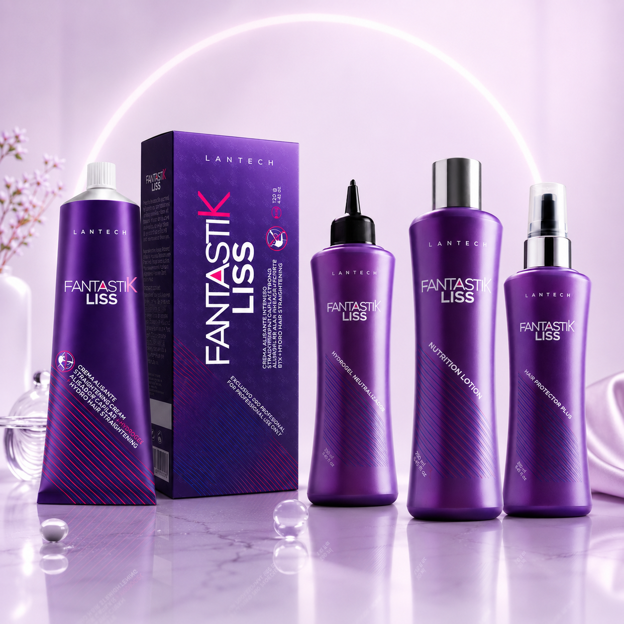 Lan Pro Fantastik Liss Kit Alisante Profesional 4 Piezas – LPFLK4