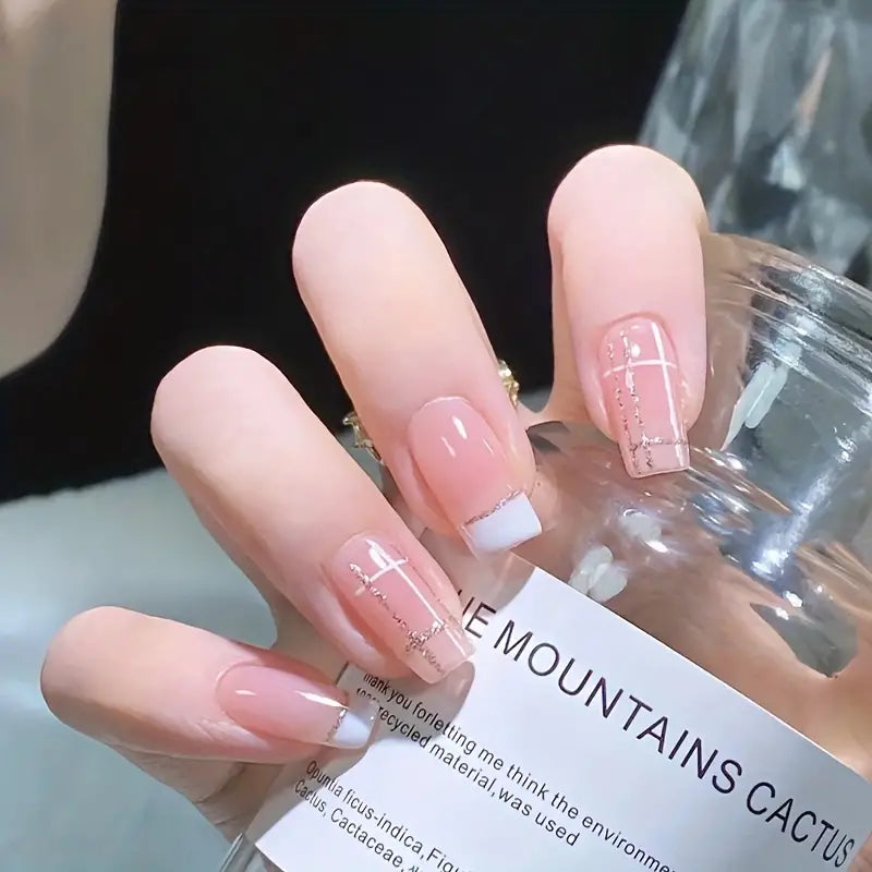 Beauty Style Uñas French Blanca x 100 1030086