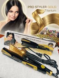 Beauty Style Plancha Pro Styler Gold Titanium Wet & Dry 2” 450°F 0904120