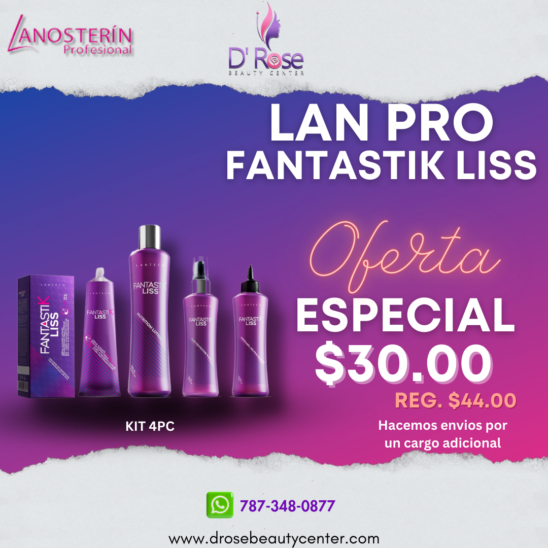 LAN PRO FANTASTIK LISS KIT ALACIANTE 4PC LPFLK4PC