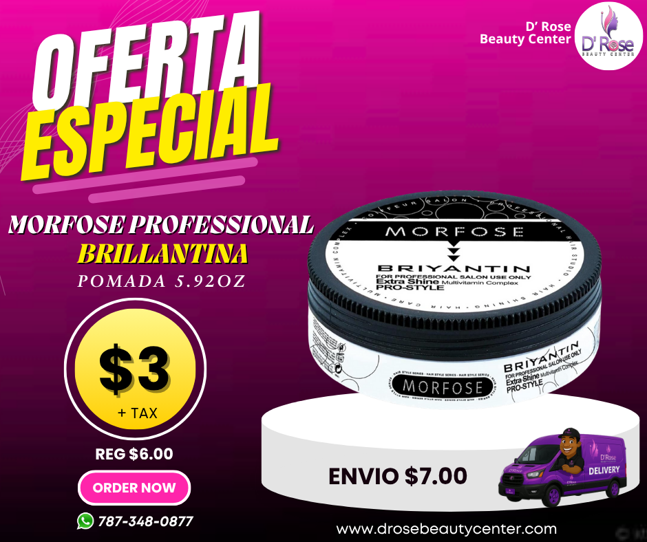 ✨ MORFOSE PROFESSIONAL BRILLANTINA 5.92OZ (MB)