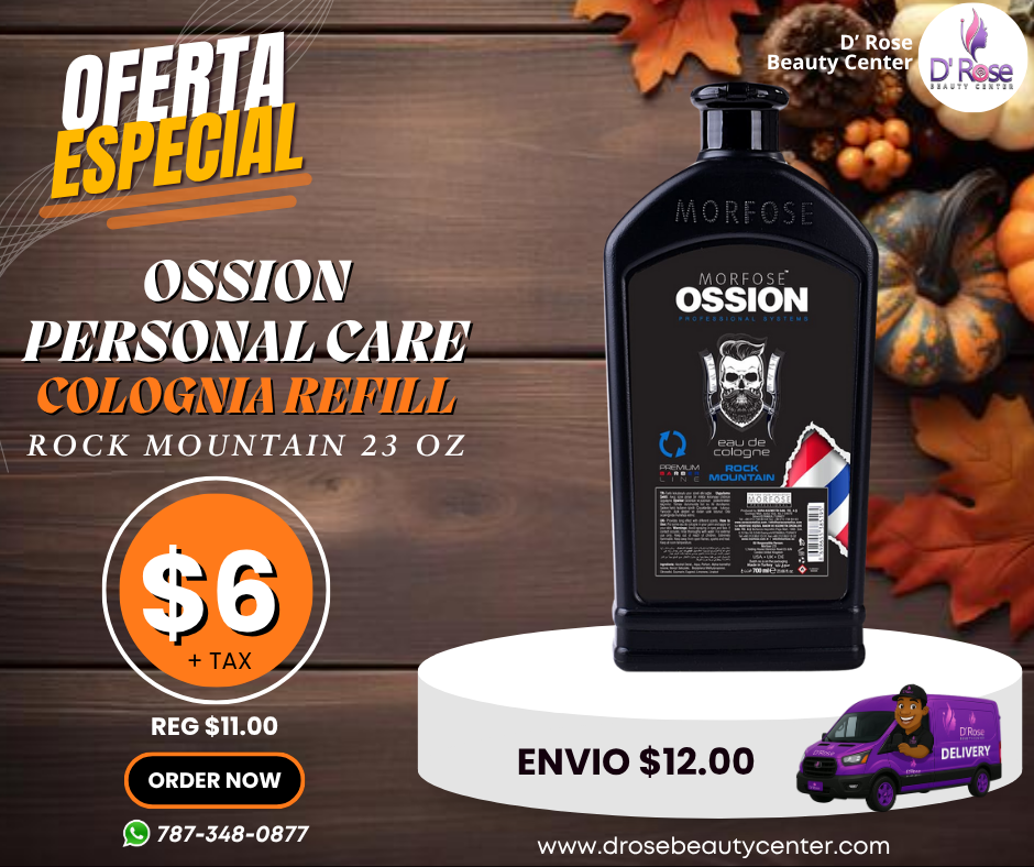 💈 OSSION PROFESSIONAL AFTER SHAVE REFILL COLOGNE ROCK MOUNTAIN 23.66 OZ (OSS054)