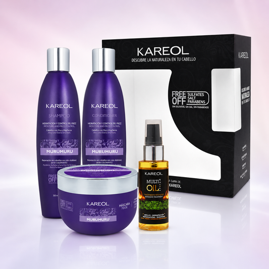 Kareol Murumuru Kit de Mantenimiento 4 Piezas para Control del Frizz – PK3850203