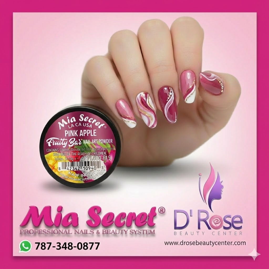 🍎💗 Mia Secret® Pink Apple – Fruity Bar Collection | Acrílico Profesional 1/4 oz (PL400-F15)