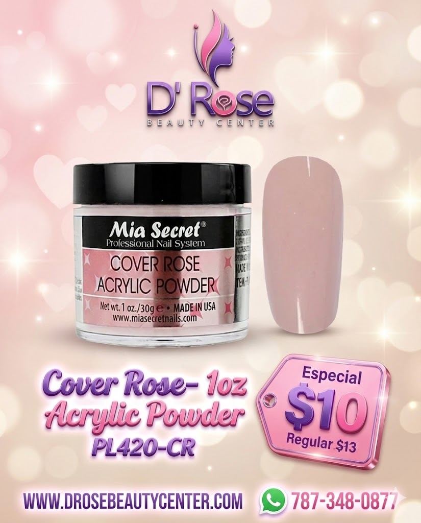 💖✨ Mia Secret® Cover ROSE – Acrílico Cover Profesional 1 oz (30 g) | PL420-CR ✨💖