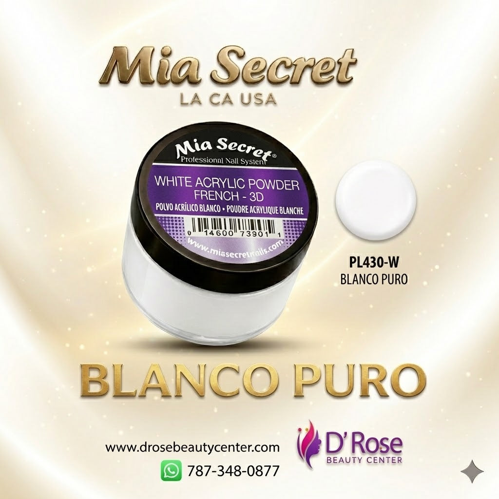 💖✨ Mia Secret® White Acrylic Powder French 3D 2 oz | PL430-W ✨💖