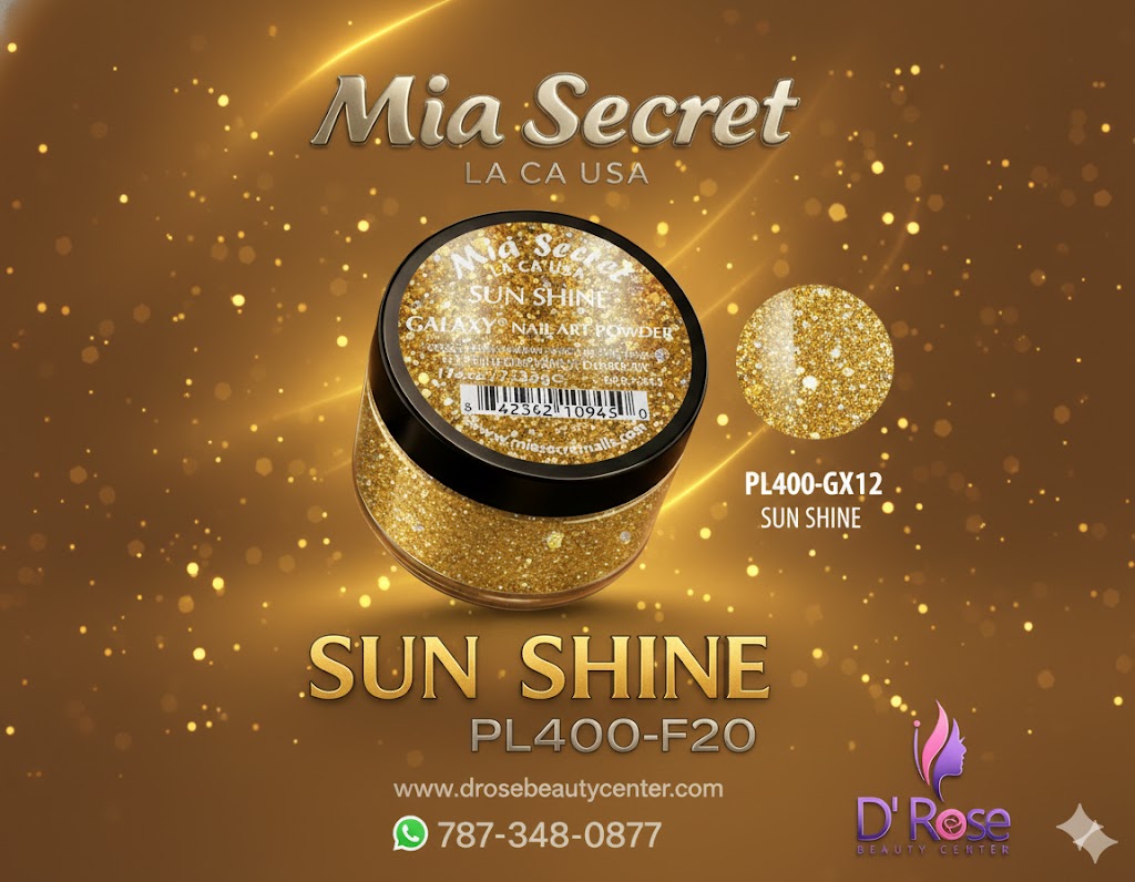 Mia Secret Polvo Acrílico Sun Shine (1/4 oz) | Colección Galaxy, Coloración Premium PL400-GX12