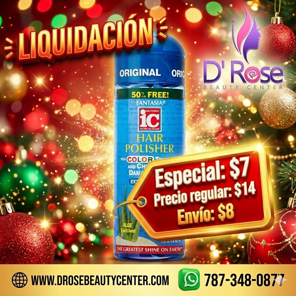 💙✨ IC Fantasia Hair Polisher Color Treated Hair 6 oz – Brillo Intenso y Color Protegido ✨💙