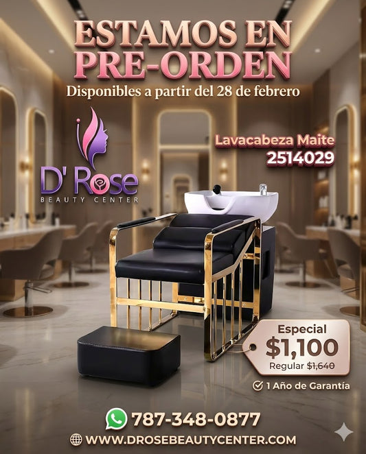 🖤 Beauty Style Lavacabeza Maite Profesional para Salón o Barbería | Modelo 2514029