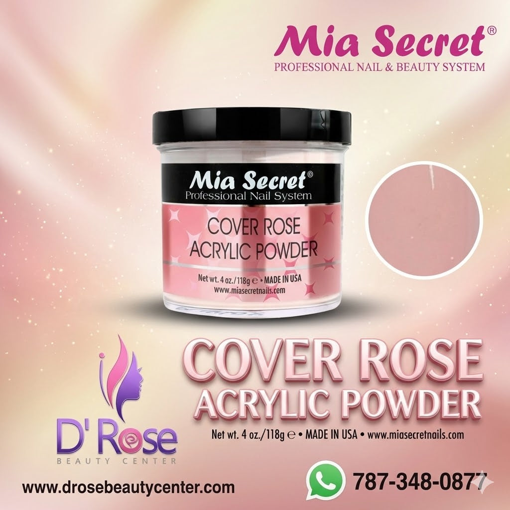 💖✨ Mia Secret® Cover ROSE – Acrílico Cover Profesional 4 oz | PL440-CR ✨💖