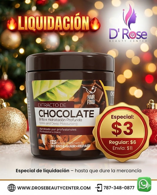 🍫✨ IHR Mascarilla Capilar Extracto de Chocolate 13.5 oz – Hidratación Profunda y Brillo ✨🍫
