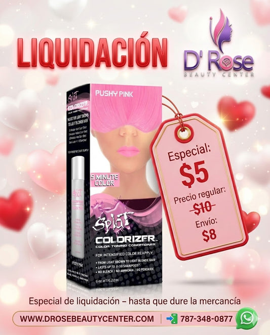 💗🔥 SPLAT Colorizer PUSHY PINK 6oz · Color Fantasía Intenso en 5 Minutos 🔥💗
